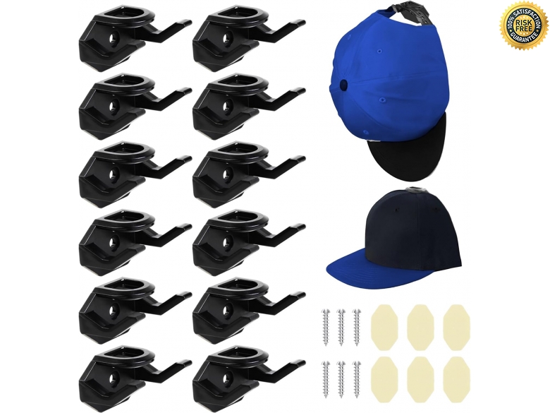 8 Stück Basecap Halterung Wand – Minimalistischer Huthalter, Selbstklebend, Für Mützen & Caps